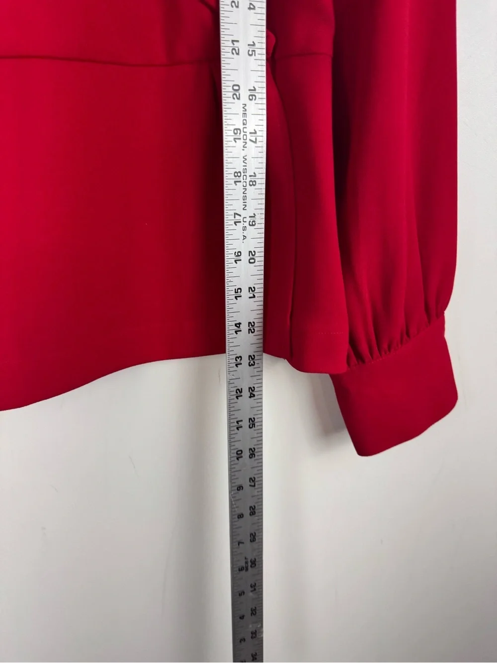 J. Crew Red Wrap-Front V-Neck Sweater